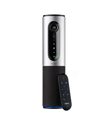 Logitech CONNECT - Tragbare ConferenceCam mit Bluetooth-Freisprecheinrichtung fr kleine Rume, Home-Office-Bros und das Arbeiten unterwegs 
