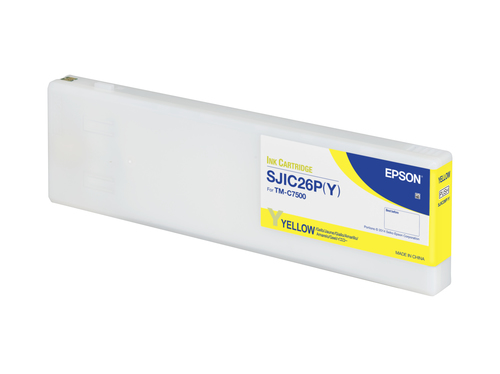 Epson SJIC26P(Y) - Gelb - Original - Tintenpatrone - fr ColorWorks TM-C7500 (C33S020621) 