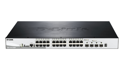 Switch 440mm D-Link DGS-1510-28XMP       4*SFP+/24*GE PoE retail 