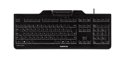 CHERRY KC 1000 SC - Tastatur - USB - Layout fr Schweiz - Schwarz 