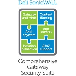 Dell SonicWALL Comprehensive Gateway Security Suite Bundle for SonicWALL SOHO - Abonnement-Lizenz (1 Jahr) - 1 Gert (01-SSC-0688) 