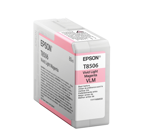 EPSON Singlepack Vivid Light Magenta T850600 UltraChrome HD ink 80ml 