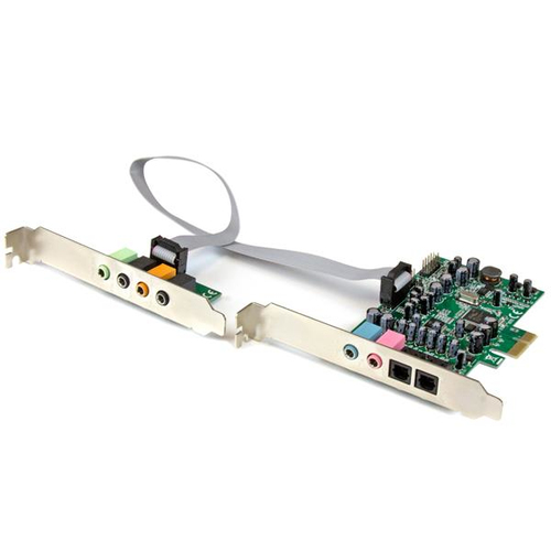 StarTech.com 7,1 Channel Sound Card - Soundkarte - 192 kHz - 7,1 - PCIe - CM8828 - Low Profile (PEXSOUND7CH) 