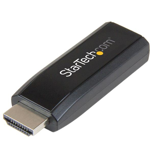 StarTech.com HDMI to VGA Converter with Audio - Compact Adapter - 1920x1200 - Videokonverter - HDMI - Schwarz (HD2VGAMICRA) 