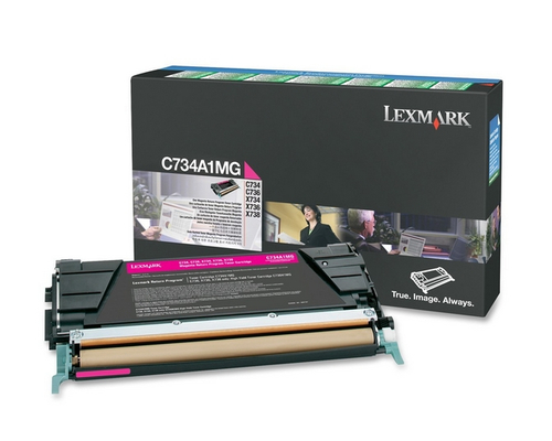 Lexmark - Tonerpatrone - 1 x Magenta - 6000 Seiten - LRP / LCCP (0C734A1MG) 
