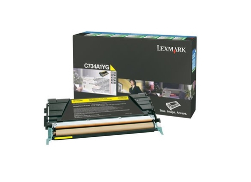 Lexmark 0C734A1YG Toner Gelb 