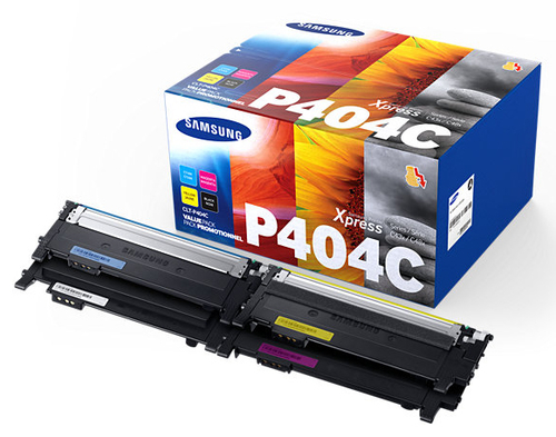 Samsung Toner CLT-P404C - Multipack - BK/C/M/Y - Kapazitt: 3x 1.500 Seiten &amp; 1x 1.000 Seiten (CLT-P404C/ELS) 