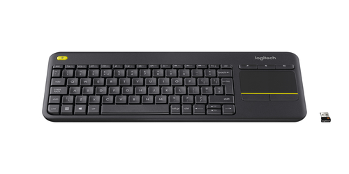 Logitech K400 Plus Wireless Touch Keyboard Layout Schweizer schwarz 