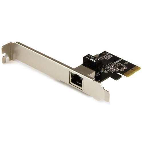 StarTech.com 1-Port Gigabit Ethernet Network Card - PCI Express, Intel I210 NIC - Netzwerkadapter - PCI Express x4 Low Profile - GigE - 10Base-T, 100Base-TX, 1000Base-T - Schwarz (ST1000SPEXI) 