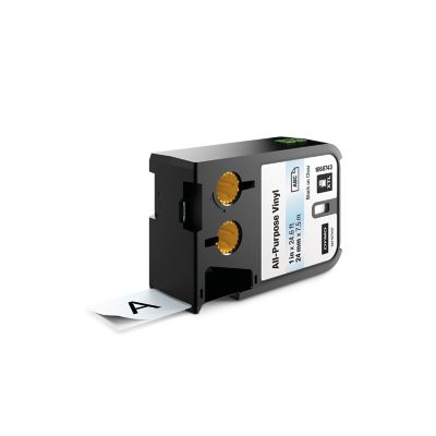 Dymo XTL - Vinyl-Klebeband, permanent, fr innen/auen - Schwarz auf Transparent - Rolle (2,4 cm x 7 m) 1 Rolle(n) - fr XTL 300, 500 (1868743) 