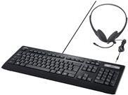 Fujitsu Keyboard KB950 Phone DE incl Headset 