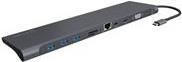RaidSonic ICY BOX IB-DK2102-C - Docking Station - USB-C - VGA, HDMI, Mini DP - GigE 