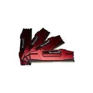 G.Skill Ripjaws V - DDR4 - 64 GB : 4 x 16 GB - DIMM 288-PIN - 2666 MHz / PC4-21300 - CL15 - 1.2 V - ungepuffert - nicht-ECC - Blazing Red (F4-2666C15Q-64GVR) 