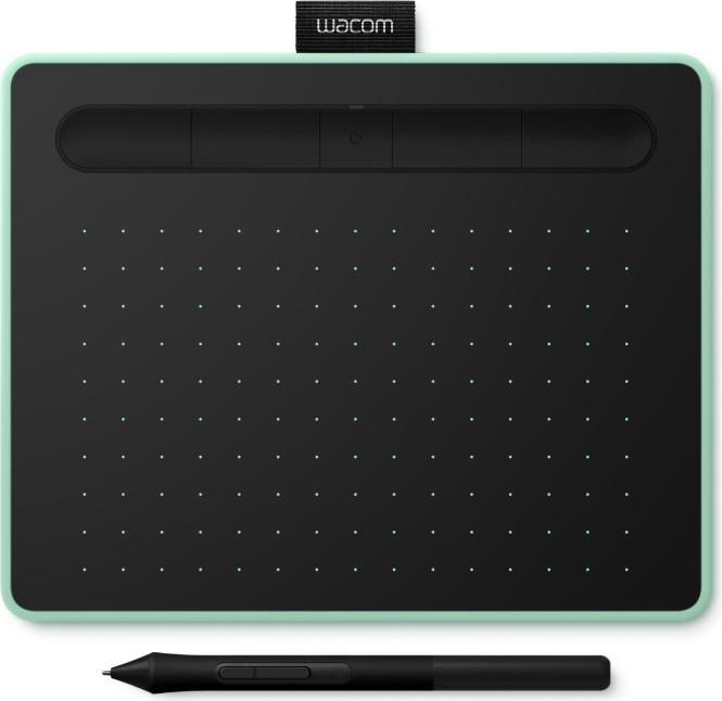Wacom Intuos Creative Pen Small - Digitalisierer - 15,2 x 9,5 cm - elektromagnetisch - 4 Tasten - kabellos, kabelgebunden - USB, Bluetooth - Pistachio Green (CTL-4100WLE-S) 