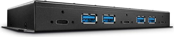 Lindy - Hub - 3 x USB 3,1 Gen 2 + 4 x USB 3,1 - an Rack montierbar - Gleichstrom (43275) 