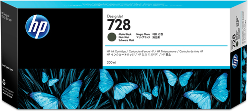 HP 728 300-ml Matte schwarz Tintenpatrone 