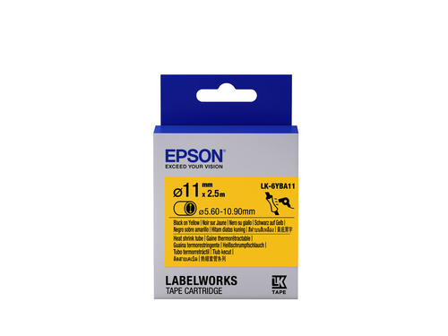 EPSON Schrumpfschl. schw./gelb 12mm (C53S656904) 