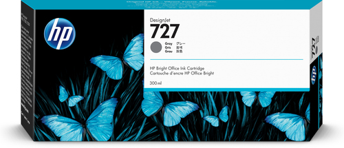 HP 727 300-ml Tintenpatrone Grau 