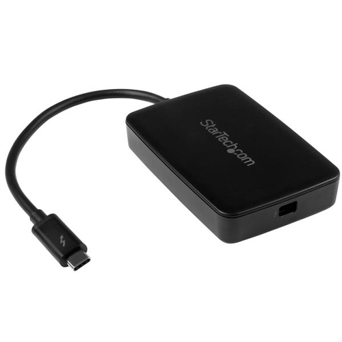StarTech.com Thunderbolt 3 auf Thunderbolt Adapter - Thunderbolt 3 USB-C zu Thunderbolt Adapter - Thunderbolt-Adapter - Mini DisplayPort (W) bis USB Type C (M) - Schwarz (TBT3TBTADAP) 