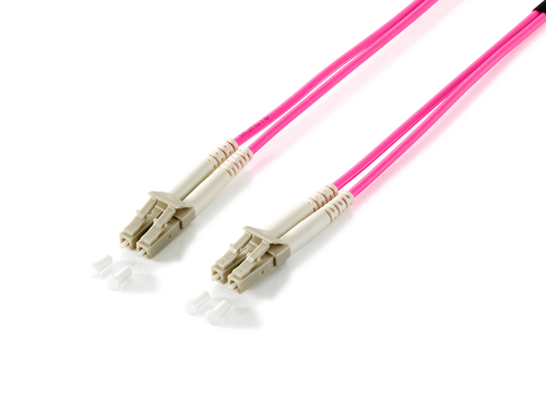 equip 255518 LWL-Patchkabel HF LC/LC 50/125 duplex OM4 20m violett 