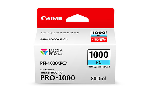 Canon 0550C001 Druckerpatrone Foto-Cyan PFI-1000PC 