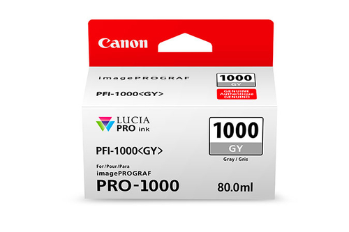 CANON PFI-1000gy Tinte grau Standardkapazitt 80ml 1er-Pack iPF1000 