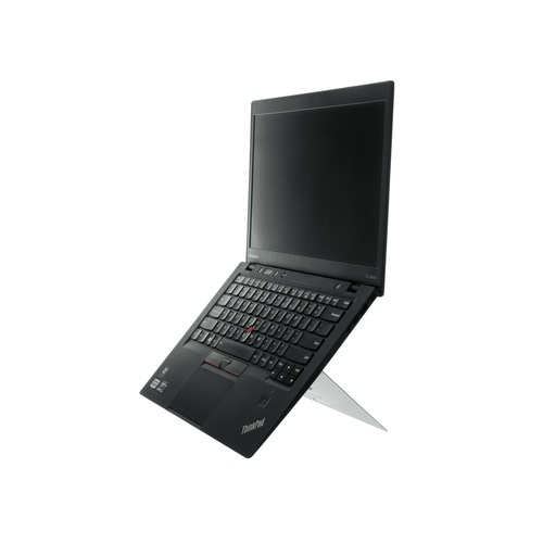 R-GO Riser Attachable Laptopstaender ws ergonomisch Aluminium 1,2mm duenn bis 5kg 4 Positionen 25,4cm bis 55,88cm 10Zoll bis 22Zoll 