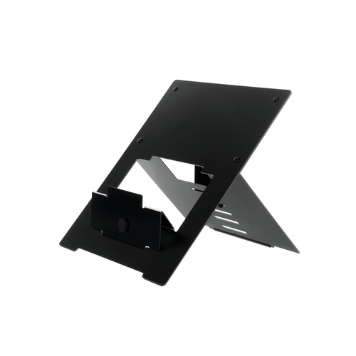 R-GO Riser Flexibel Laptopstaender sw ergonomisch Aluminium bis 5kg 5 Positionen 25,4cm bis 55,88cm 10Zoll bis 22Zoll 