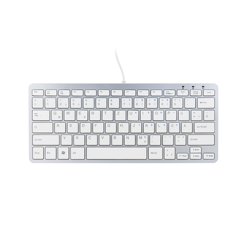 R-GO Compact-Tastatur DE-Layout wei 