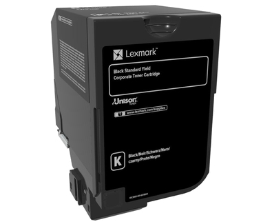 Lexmark - Schwarz - Original - Tonerpatrone LCCP, LRP, Lexmark Corporate - fr Lexmark CS720de, CS720dte, CS725de, CS725dte, CX725de, CX725dhe, CX725dthe (74C2SKE) 