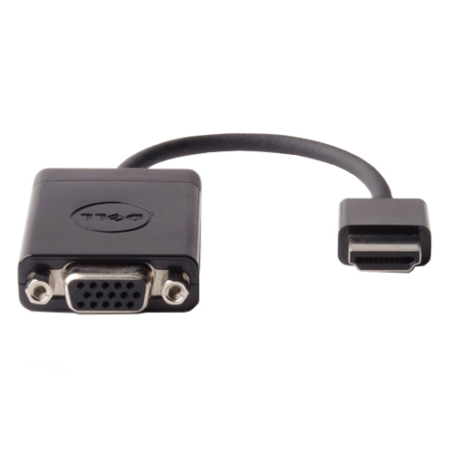 Dell - Videoadapter - HDMI mnnlich bis HD-15 (VGA) weiblich - Schwarz - fr Latitude 54XX, 55XX, 73XX, 94XX, 94XX 2-in-1, 95XX, Precision Mobile Workstation 35XX 