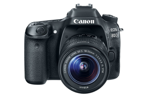 Canon EOS 80D - Digitalkamera - SLR - 24.2 MPix - APS-C - 1080p / 60 BpS - 3x optischer Zoom EF-S 18-55mm IS STM-Objektiv - Wi-Fi, NFC 