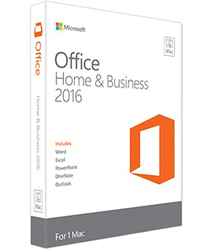 Microsoft Office for Mac Home and Business 2016 - Box-Pack - 1 Mac - ohne Medien, P2 - Mac - Englisch - Eurozone (W6F-00952) 