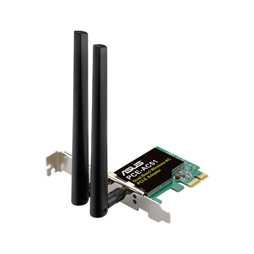 ASUS PCE-AC51 - Netzwerkadapter - PCIe Low Profile - 802,11b, 802,11a, 802,11g, 802,11n, 802,11ac (90IG02S0-BO0010) 