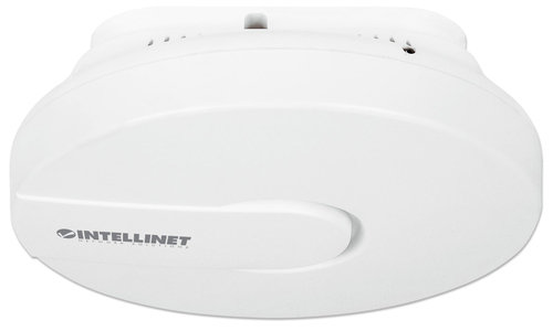 Intellinet High-Power Ceiling Mount Wireless 300N PoE Access Point - Drahtlose Basisstation - 802,11b/g/n - 2,4 GHz - Gleichstrom - in der Decke (525800) 