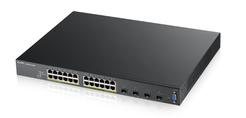 ZyXEL Switch 24x GE XGS2210-28HP + 4x10G POE+ (375)  Managed 