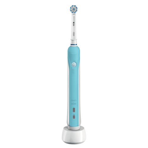 Oral-B PRO 700 Rotierende-vibrierende Zahnbrste Blau - Wei (157786) 