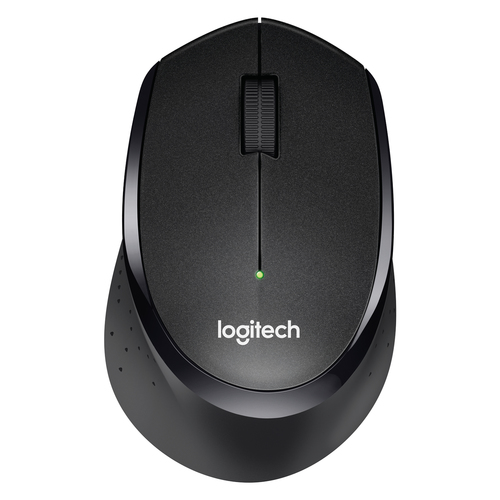 Logitech M330 SILENT PLUS - Maus - 3 Tasten - kabellos - 2.4 GHz - kabelloser Empfnger (USB) - Schwarz 