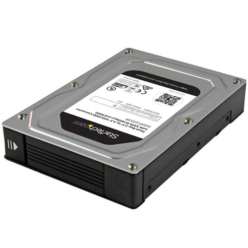 StarTech.com Dual-Bay 2.5 to 3.5 Zoll Adapter Enclosure with SATA III and RAID - Festplatten-Array - 2 Schchte ( SATA ) 