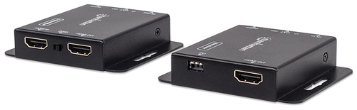 MANHATTAN HDMI over Ethernet Extender Kit Signalverstaerker 1080p bis zu 50 m ueber ein Cat6-Netzwerkkabel lokaler HDMI Ausgang 