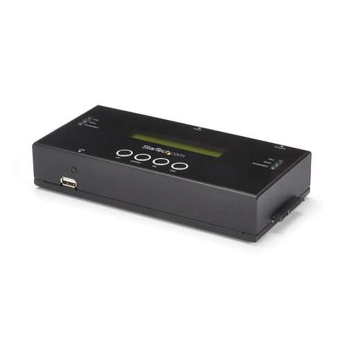StarTech.com 1:1 Standalone Festplatten Duplizierer und Lscher fr 2.5 Zoll / 3.5 Zoll SATA und SAS Laufwerke - Solid State / Festplattenduplikator - 1 Schchte (SATA-600 / SAS-2) 