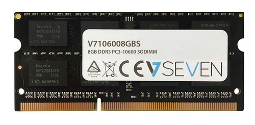 V7 - DDR3 - 8 GB - SO DIMM 204-PIN - 1333 MHz / PC3-10600 - ungepuffert - nicht-ECC (V7106008GBS) 