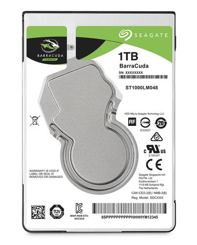 Seagate BarraCuda HDD ST1000LM048 - 1 TB 5400 rpm 128 MB 2,5 Zoll SATA 6 Gbit/s 