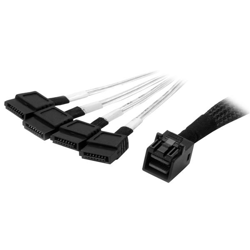 STARTECH.COM Internes Mini-SAS auf SATA Kabel - SFF-8643 zu 4x SATA - 1m 