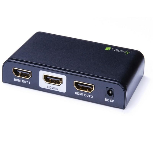 TECHLY Splitter HDMI 2 Way 4K*2K - Video-/Audio-Splitter - 2 x HDMI - Desktop (IDATA-HDMI2-4K2) 