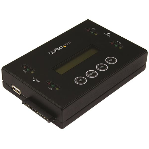 StarTech.com Laufwerks Duplizierer und Lscher fr USB Sticks und 2,5 / 3.5 Zoll SATA Laufwerke - 1:1 duplizierung plus Cross-interface - Festplatte / USB-Drive-Duplikator - 1 Schchte (Serial ATA-600 / USB) 