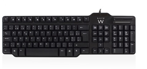 Ewent EW3250 USB AZERTY Belgisch Schwarz Tastatur (EW3250) 