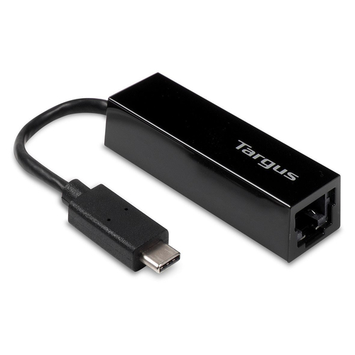 Targus - Netzwerkadapter - USB-C - Gigabit Ethernet x 1 - Schwarz 