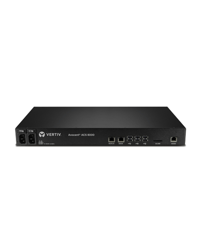 Vertiv Avocent ACS Advanced Console Server ACS8016DAC-400 - Konsolenserver - 16 Anschlsse - GigE, RS-232 - 1U (ACS8016DAC-400) 