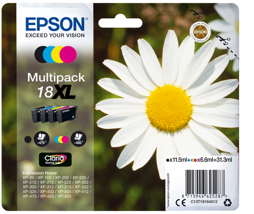 Epson 18XL - Schwarz - Tintenpatrone (C13T18164022) 